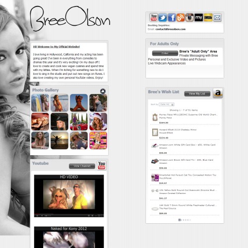 Bree Olson Personal Website